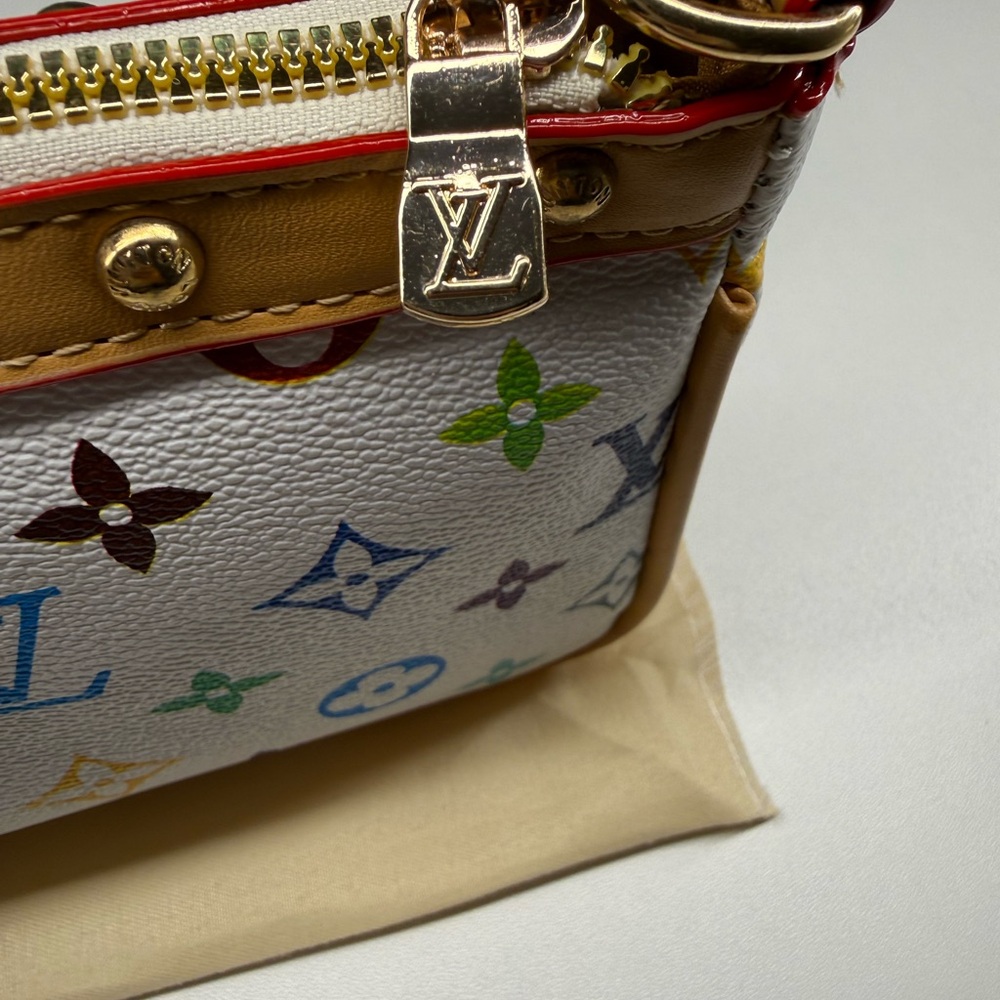 Louis Vuitton Multicolor Monogram Mini Pochette - White - Picture 2 of 6